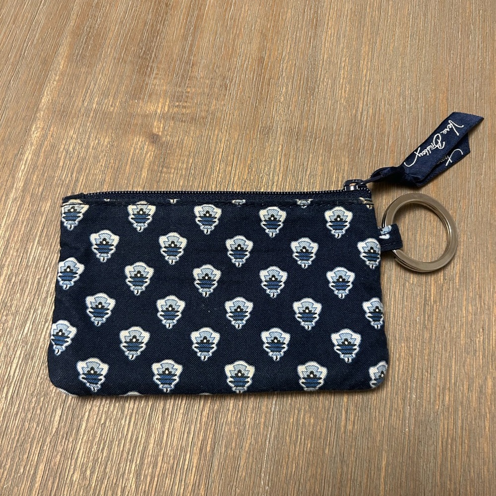 Vera Bradley Nantucket Navy Zip Card Case